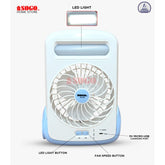 Sogo Rechargeable Mini Table-Desk Fan (JPN-402)